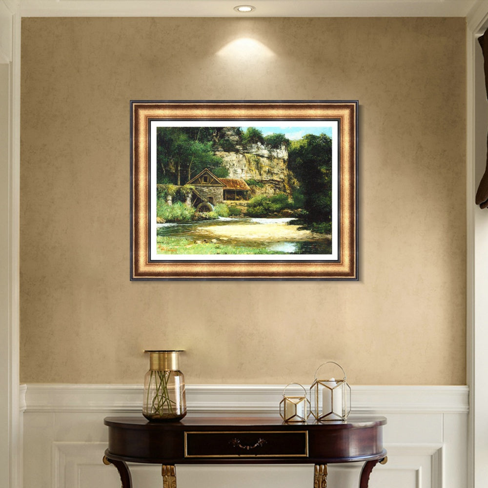 INVIN ART Framed Canvas Art Giclee Print Series#013 by Gustave Courbet Wall Art