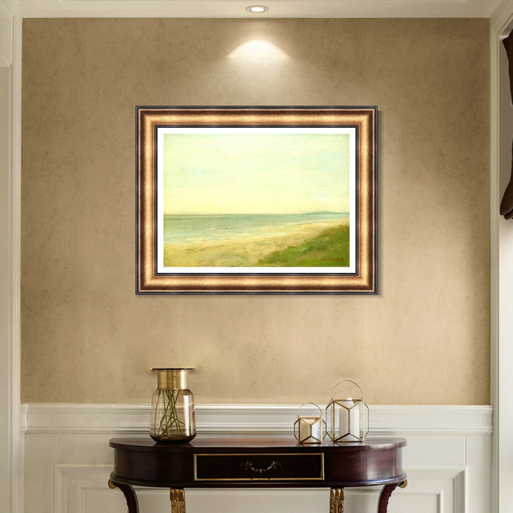 INVIN ART Framed Canvas Art Giclee Print Series#030 by Gustave Courbet Wall Art