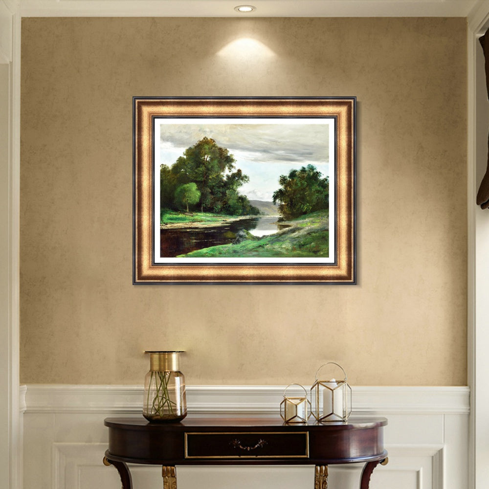 INVIN ART Framed Canvas Art Giclee Print Series#031 by Gustave Courbet Wall Art