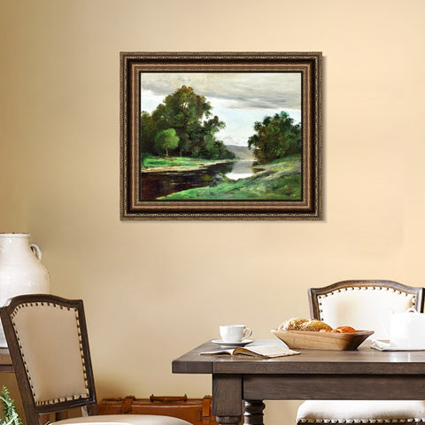 INVIN ART Framed Canvas Art Giclee Print Series#031 by Gustave Courbet Wall Art Living Room Home Office Decorations
