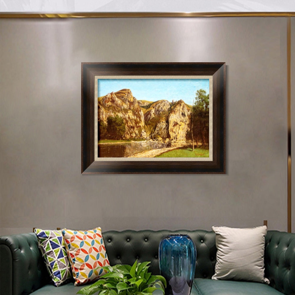 INVIN ART Framed Canvas Art Giclee Print Series#033 by Gustave Courbet Wall Art