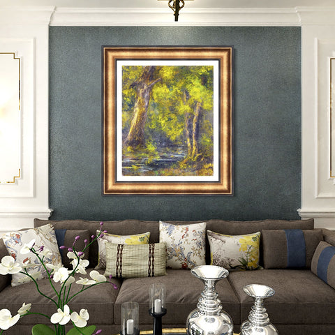 INVIN ART Framed Canvas Art Giclee Print Series#036 by Gustave Courbet Wall Art Living Room Home Office Decorations