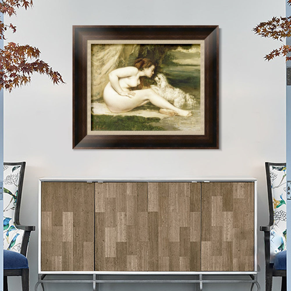 INVIN ART Framed Canvas Art Giclee Print Series#045 by Gustave Courbet Wall Art
