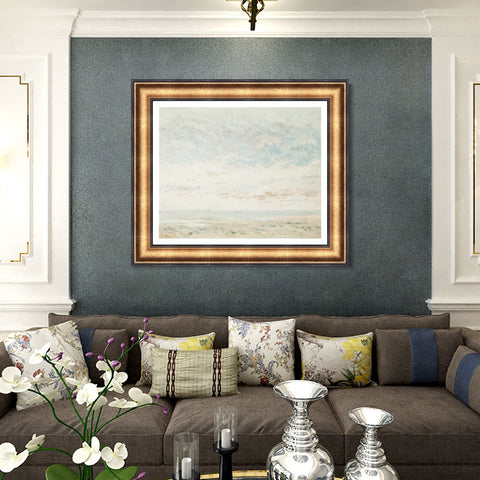INVIN ART Framed Canvas Art Giclee Print Series#046 by Gustave Courbet Wall Art Living Room Home Office Decorations