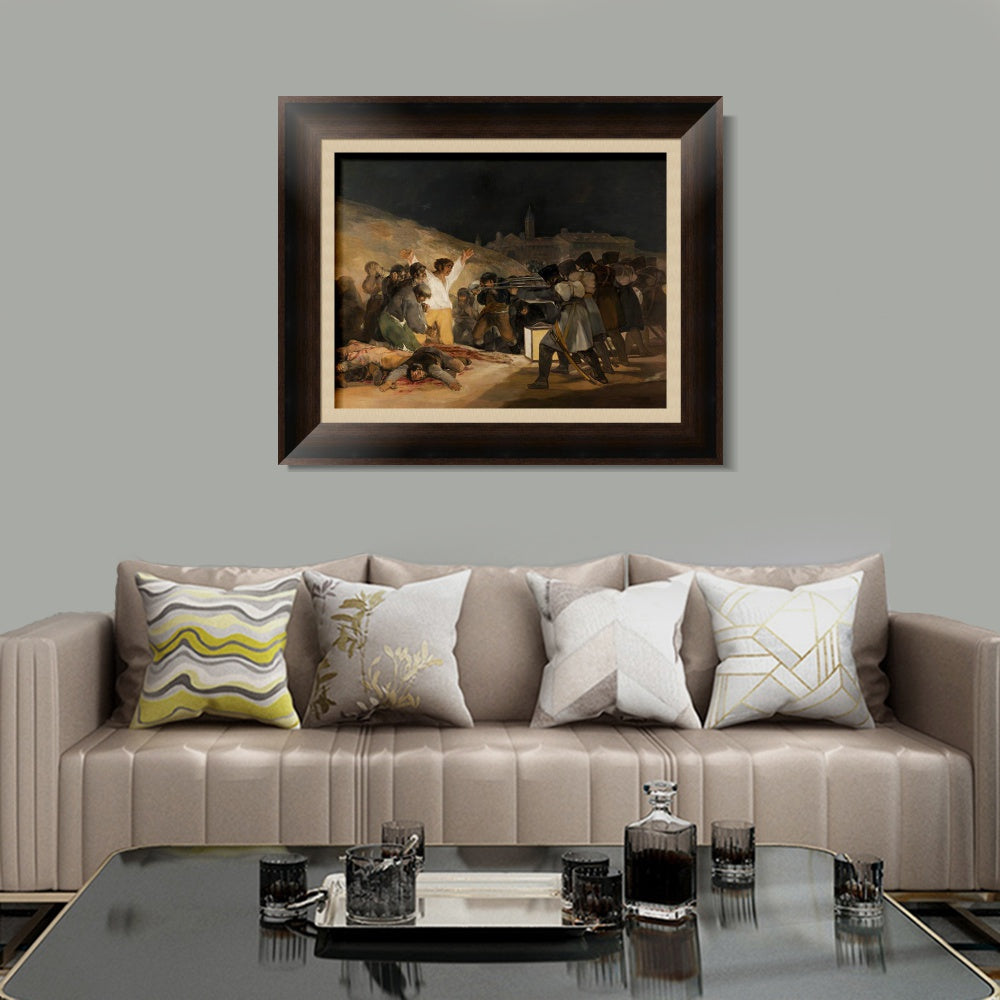 INVIN ART Framed Canvas Art Giclee Print Bullfighting in Divided Rings by Francisco De Goya Wall Art