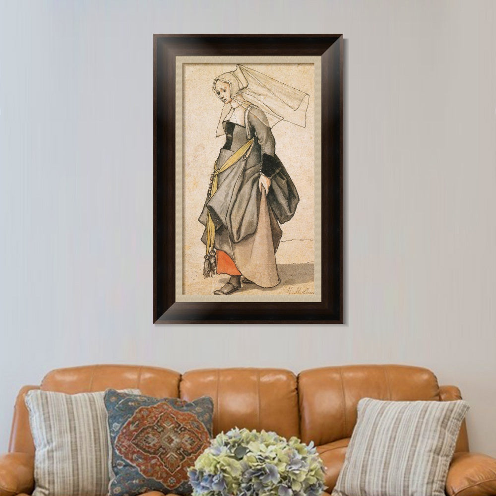 INVIN ART Framed Canvas Art Giclee Print Series#002 by Hans Holbein the Younger Wall Art