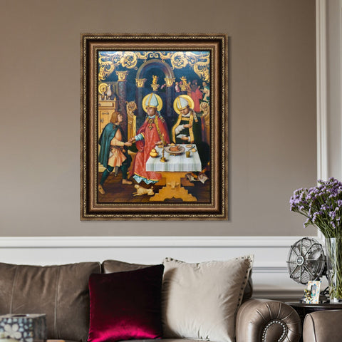 INVIN ART Framed Canvas Art Giclee Print Series#006 by Hans Holbein the Younger Wall Art Living Room Home Office Decorations