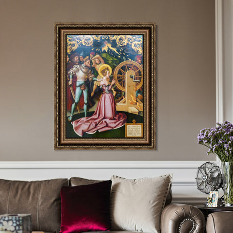 INVIN ART Framed Canvas Art Giclee Print Series#007 by Hans Holbein the Younger Wall Art Living Room Home Office Decorations