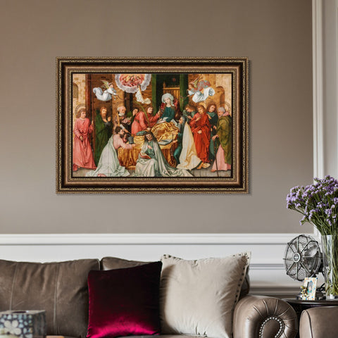 INVIN ART Framed Canvas Art Giclee Print Series#009 by Hans Holbein the Younger Wall Art Living Room Home Office Decorations