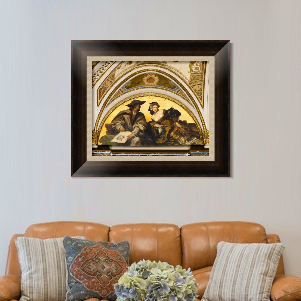INVIN ART Framed Canvas Art Giclee Print Series#014 by Hans Holbein the Younger Wall Art