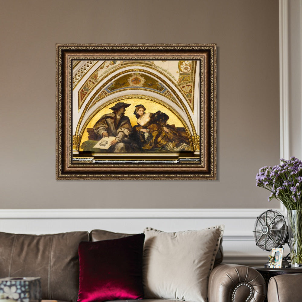 INVIN ART Framed Canvas Art Giclee Print Series#014 by Hans Holbein the Younger Wall Art