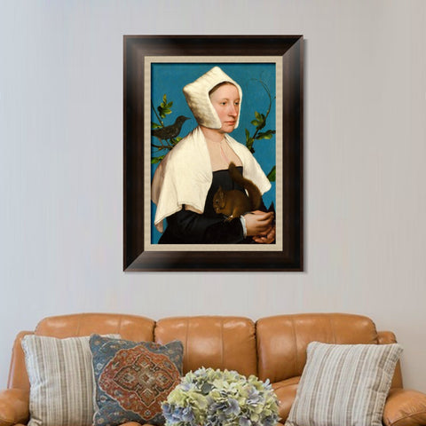 INVIN ART Framed Canvas Art Giclee Print Series#015 by Hans Holbein the Younger Wall Art Living Room Home Office Decorations