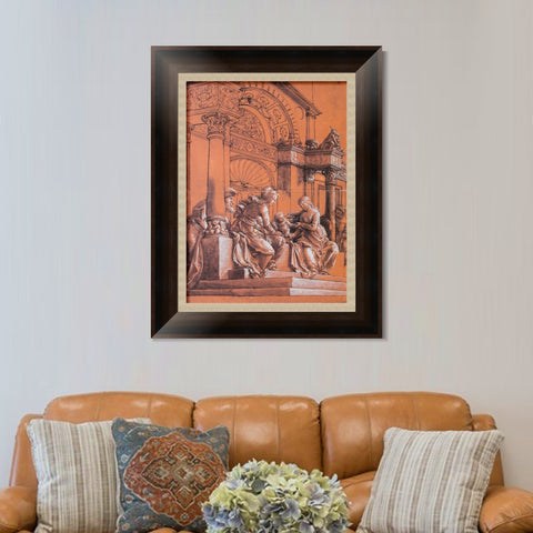 INVIN ART Framed Canvas Art Giclee Print Series#020 by Hans Holbein the Younger Wall Art Living Room Home Office Decorations