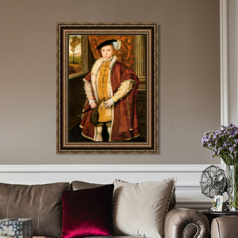 INVIN ART Framed Canvas Art Giclee Print Series#026 by Hans Holbein the Younger Wall Art Living Room Home Office Decorations