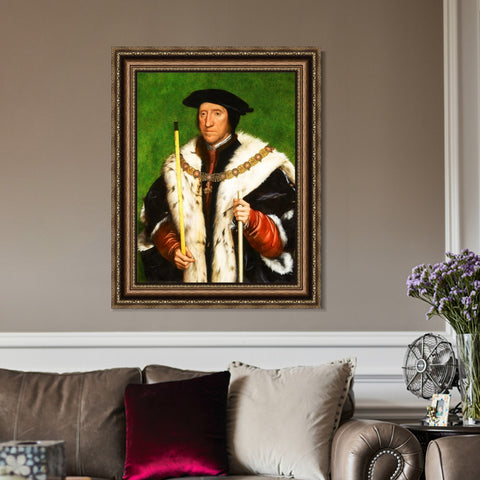 INVIN ART Framed Canvas Art Giclee Print Series#031 by Hans Holbein the Younger Wall Art Living Room Home Office Decorations