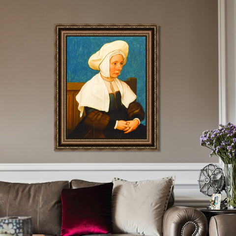 INVIN ART Framed Canvas Art Giclee Print Series#033 by Hans Holbein the Younger Wall Art Living Room Home Office Decorations