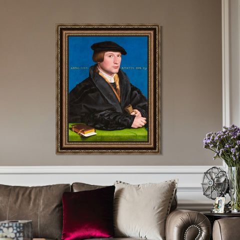 INVIN ART Framed Canvas Art Giclee Print Series#034 by Hans Holbein the Younger Wall Art Living Room Home Office Decorations