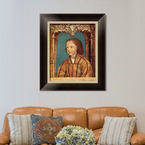 INVIN ART Framed Canvas Art Giclee Print Series#037 by Hans Holbein the Younger Wall Art Living Room Home Office Decorations