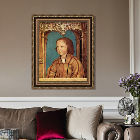 INVIN ART Framed Canvas Art Giclee Print Series#037 by Hans Holbein the Younger Wall Art Living Room Home Office Decorations