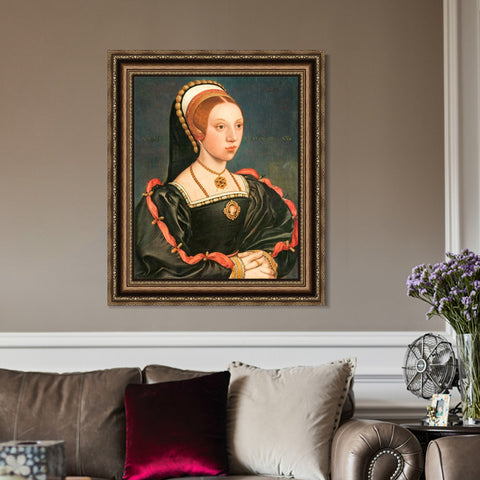 INVIN ART Framed Canvas Art Giclee Print Series#042 by Hans Holbein the Younger Wall Art Living Room Home Office Decorations