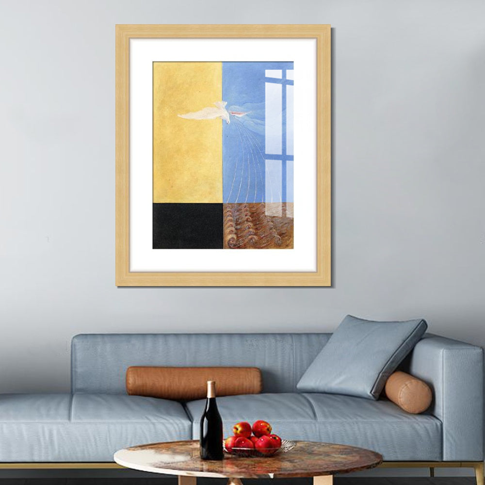 INVIN ART Framed Canvas Giclee Print Art Series#001 by Hilma Af Klint Wall Art