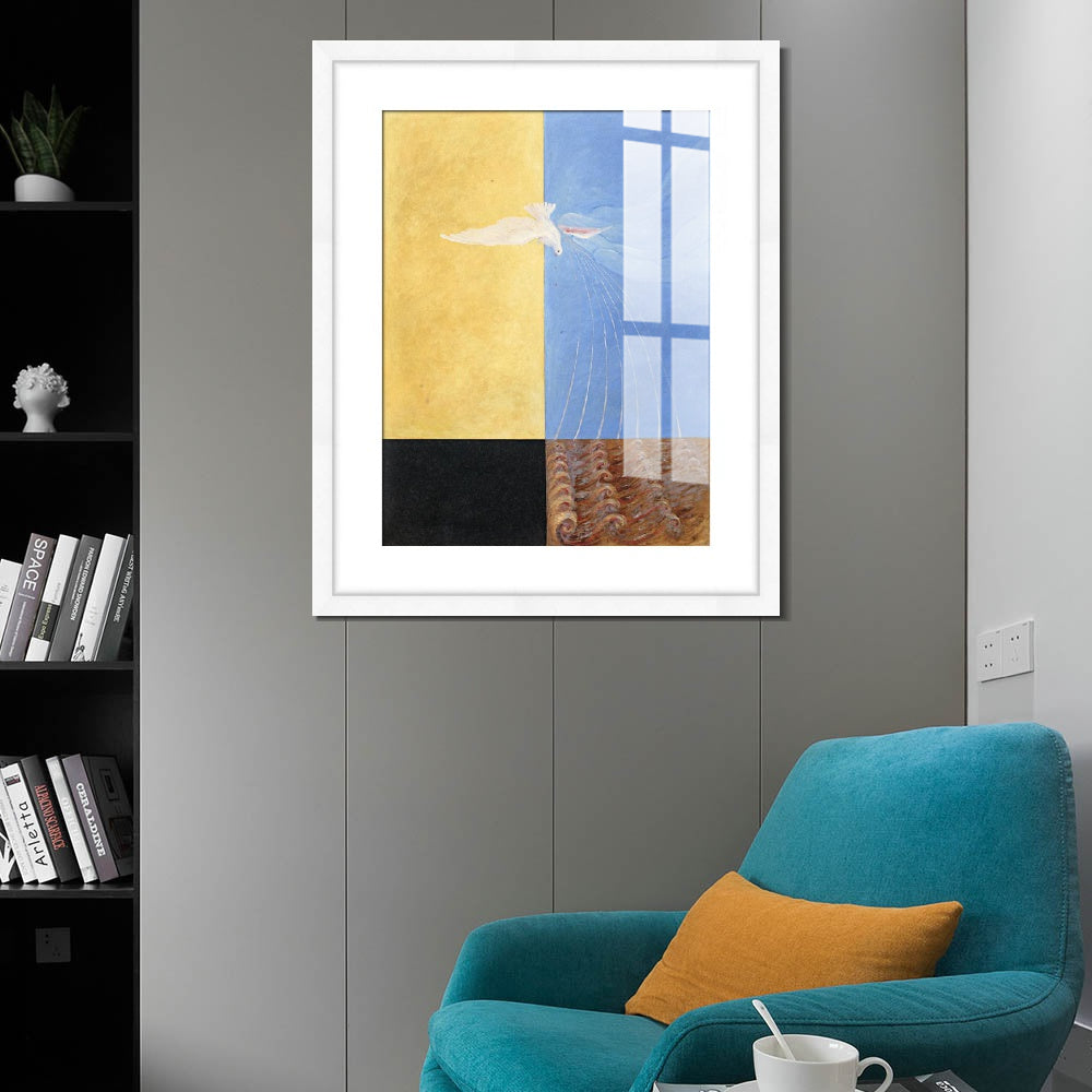 INVIN ART Framed Canvas Giclee Print Art Series#001 by Hilma Af Klint Wall Art