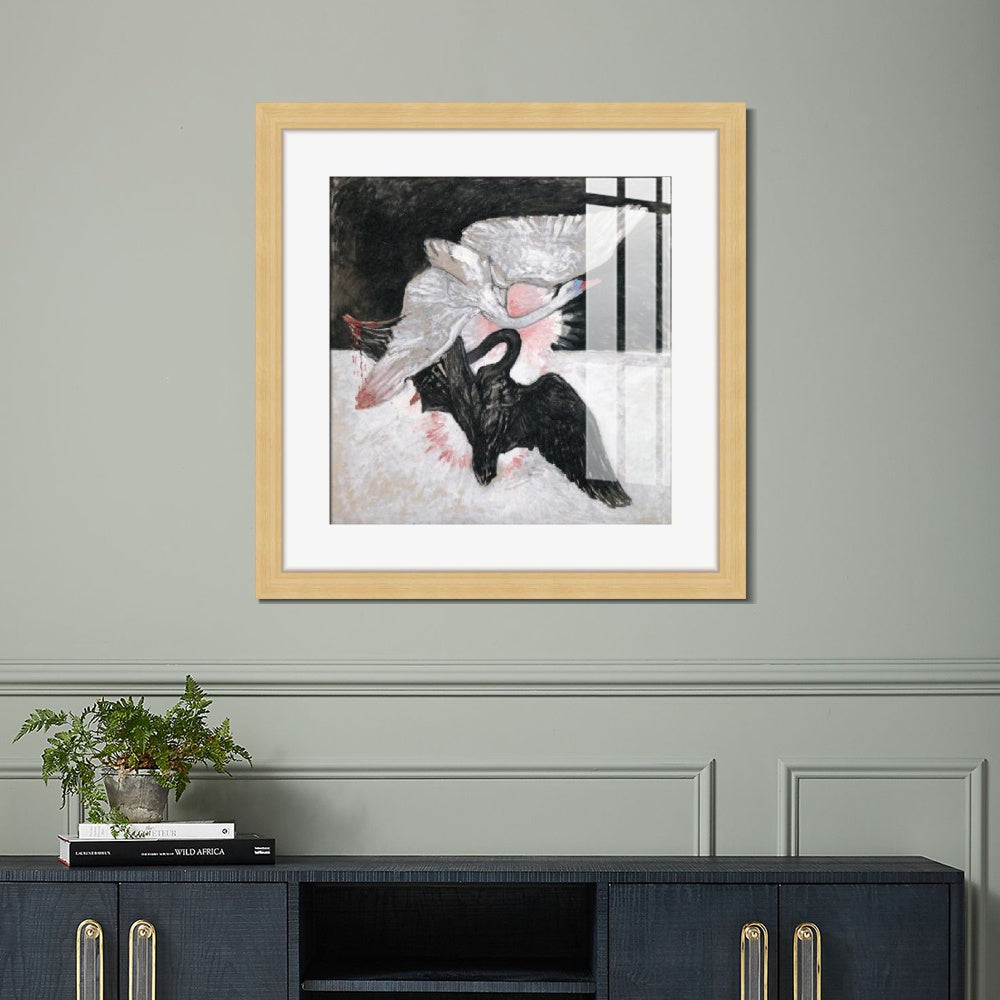 INVIN ART Framed Canvas Giclee Print Art Series#002 by Hilma Af Klint Wall Art