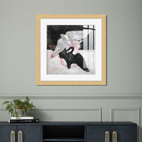 INVIN ART Framed Canvas Giclee Print Art Series#002 by Hilma Af Klint Wall Art Living Room Home Office Decorations