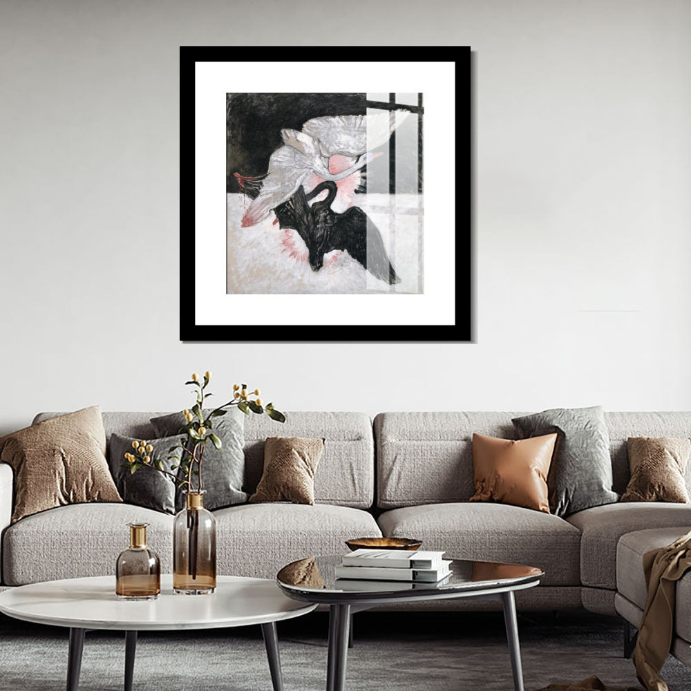 INVIN ART Framed Canvas Giclee Print Art Series#002 by Hilma Af Klint Wall Art