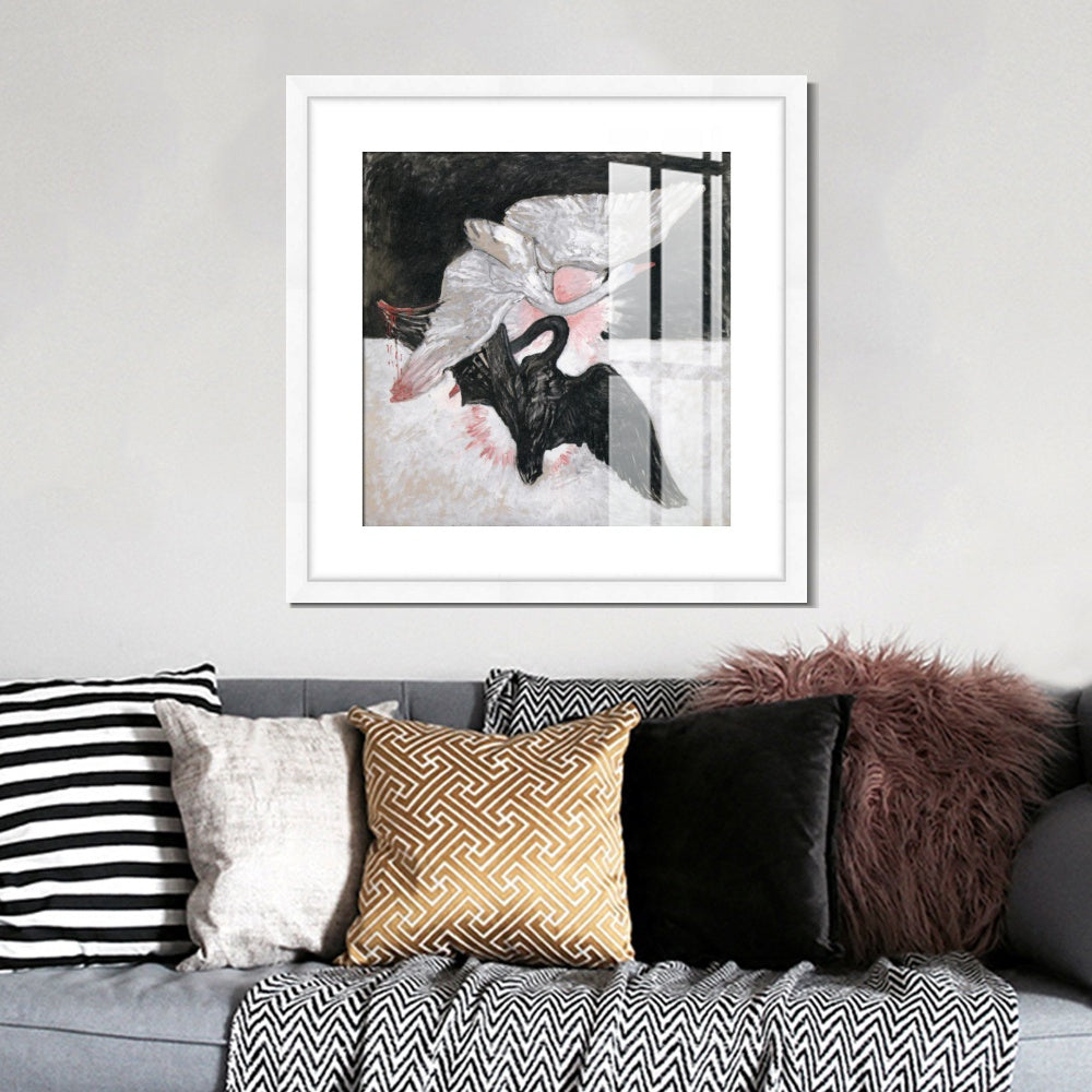 INVIN ART Framed Canvas Giclee Print Art Series#002 by Hilma Af Klint Wall Art