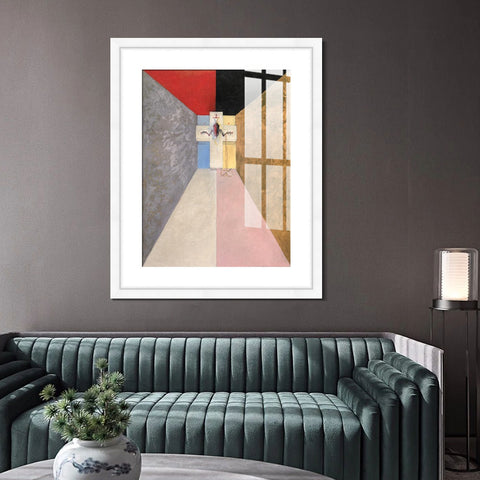 INVIN ART Framed Canvas Giclee Print Art Series#004 by Hilma Af Klint Wall Art Living Room Home Office Decorations