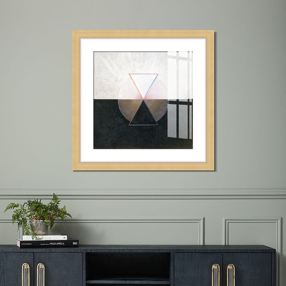 INVIN ART Framed Canvas Giclee Print Art Series#006 by Hilma Af Klint Wall Art