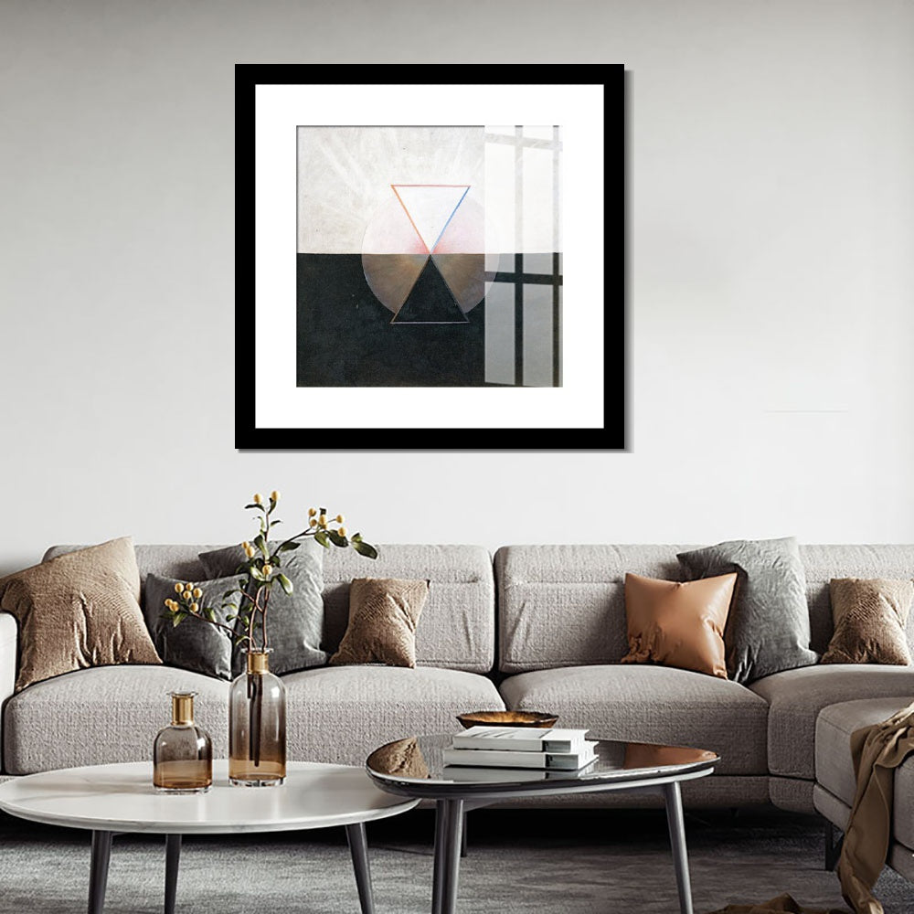INVIN ART Framed Canvas Giclee Print Art Series#006 by Hilma Af Klint Wall Art