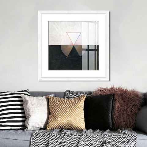 INVIN ART Framed Canvas Giclee Print Art Series#006 by Hilma Af Klint Wall Art Living Room Home Office Decorations