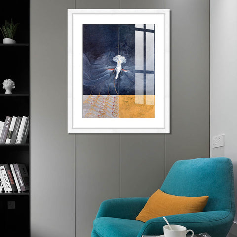 INVIN ART Framed Canvas Giclee Print Art Overview and Analysis by Hilma Af Klint Wall Art Living Room Home Office Decorations