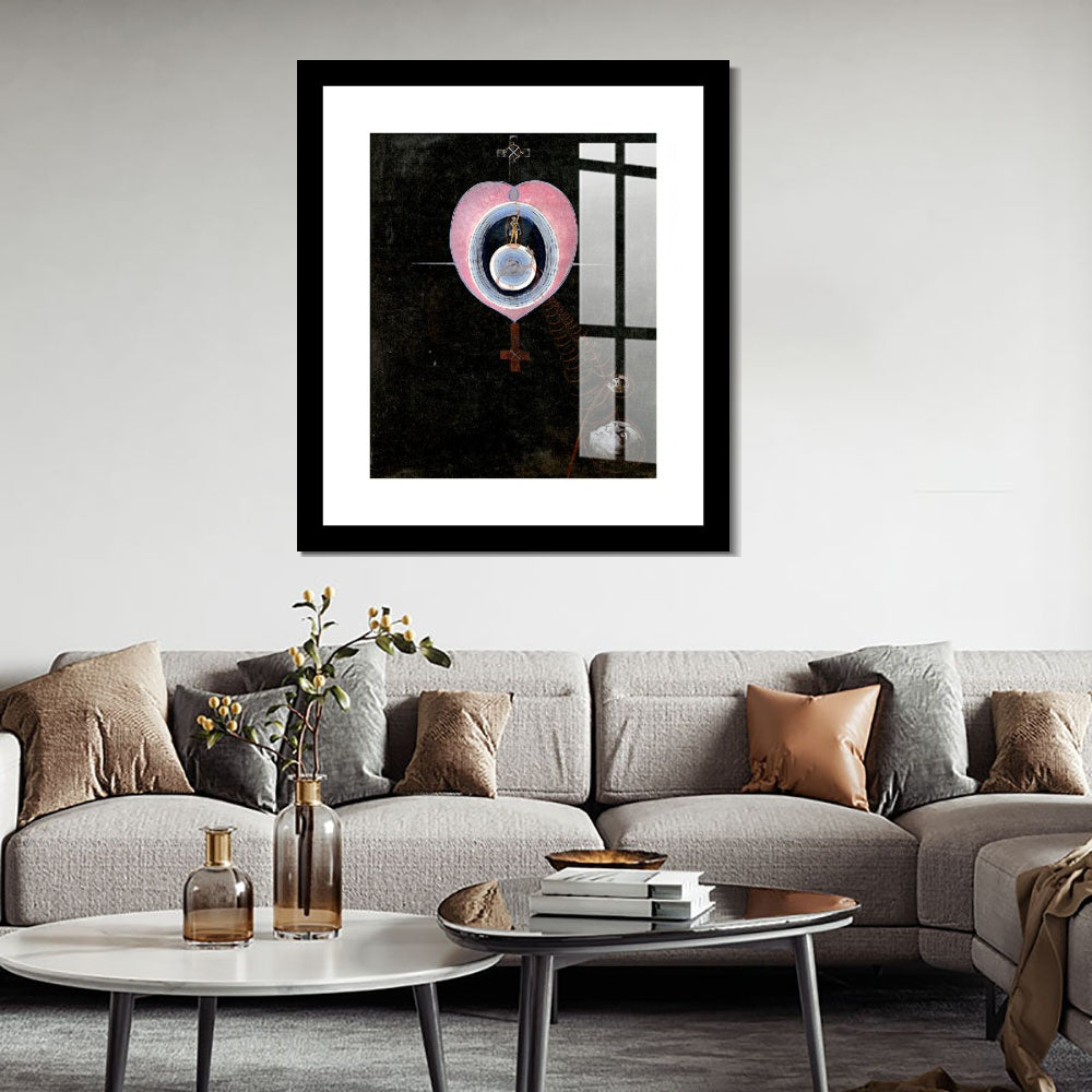 INVIN ART Framed Canvas Giclee Print Art The Gorgeous Daily by Hilma Af Klint Wall Art
