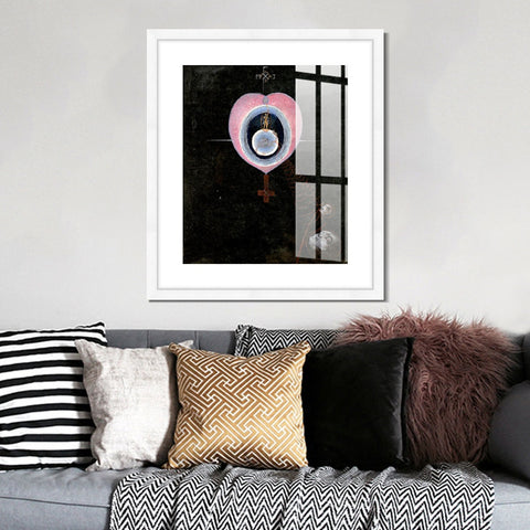 INVIN ART Framed Canvas Giclee Print Art The Gorgeous Daily by Hilma Af Klint Wall Art Living Room Home Office Decorations