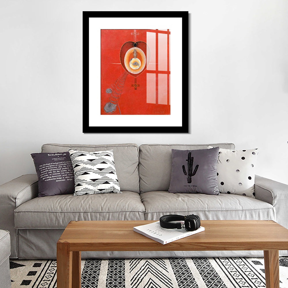 INVIN ART Framed Canvas Giclee Print Art Series#010 by Hilma Af Klint Wall Art
