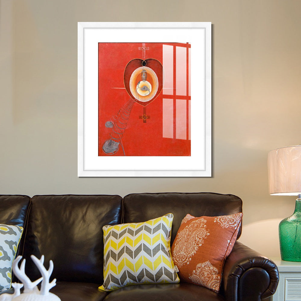 INVIN ART Framed Canvas Giclee Print Art Series#010 by Hilma Af Klint Wall Art