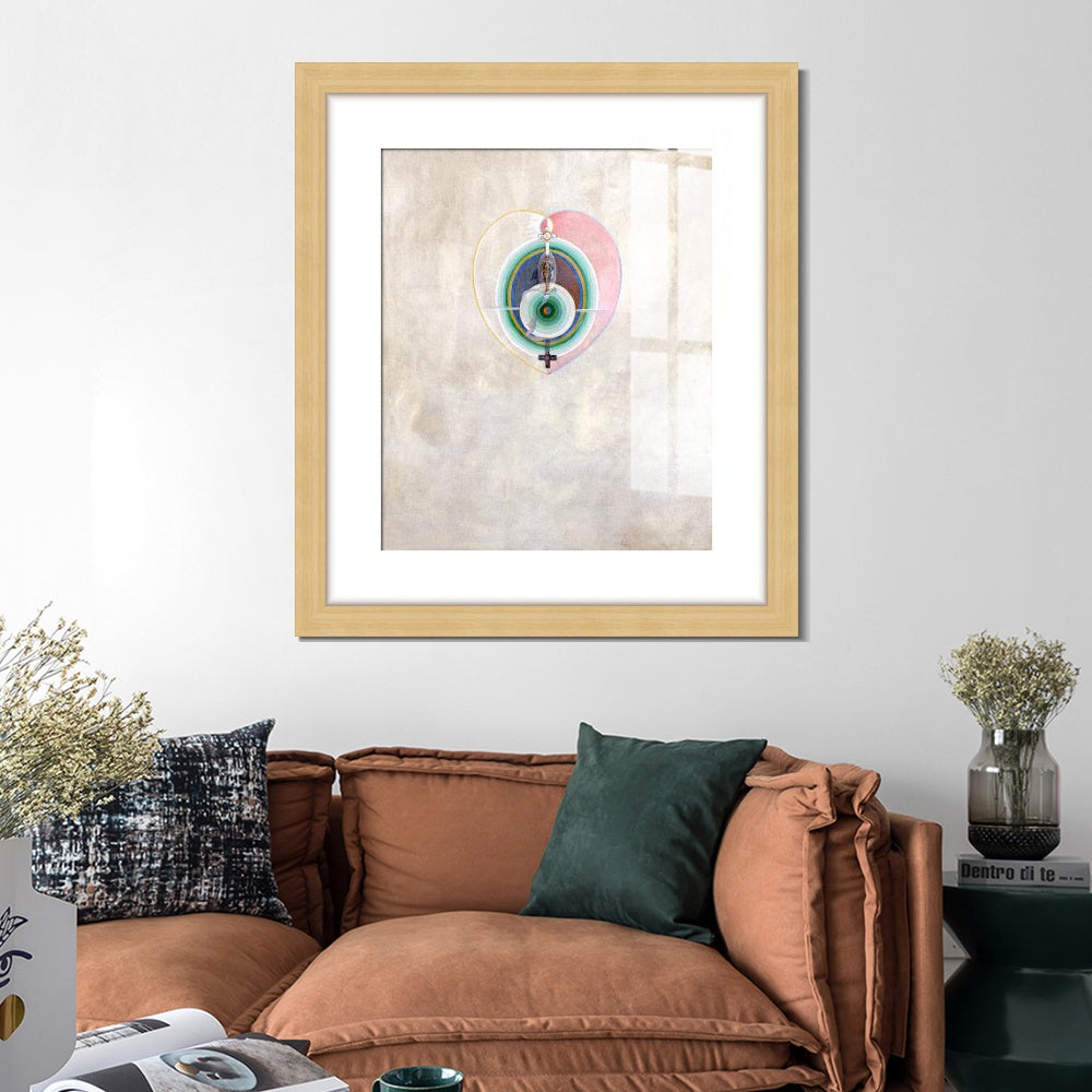 INVIN ART Framed Canvas Giclee Print Art Series#011 by Hilma Af Klint Wall Art