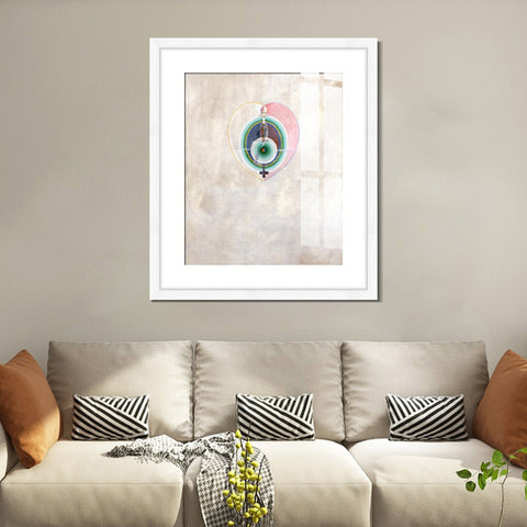 INVIN ART Framed Canvas Giclee Print Art Series#011 by Hilma Af Klint Wall Art Living Room Home Office Decorations