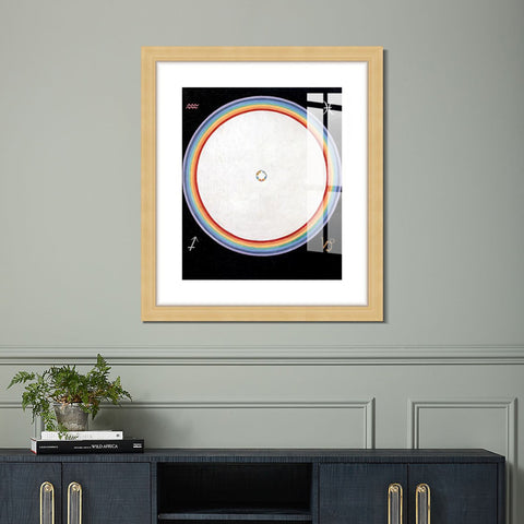 INVIN ART Framed Canvas Giclee Print Art Series#012 by Hilma Af Klint Wall Art Living Room Home Office Decorations