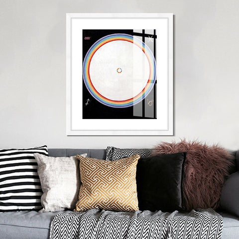 INVIN ART Framed Canvas Giclee Print Art Series#012 by Hilma Af Klint Wall Art Living Room Home Office Decorations