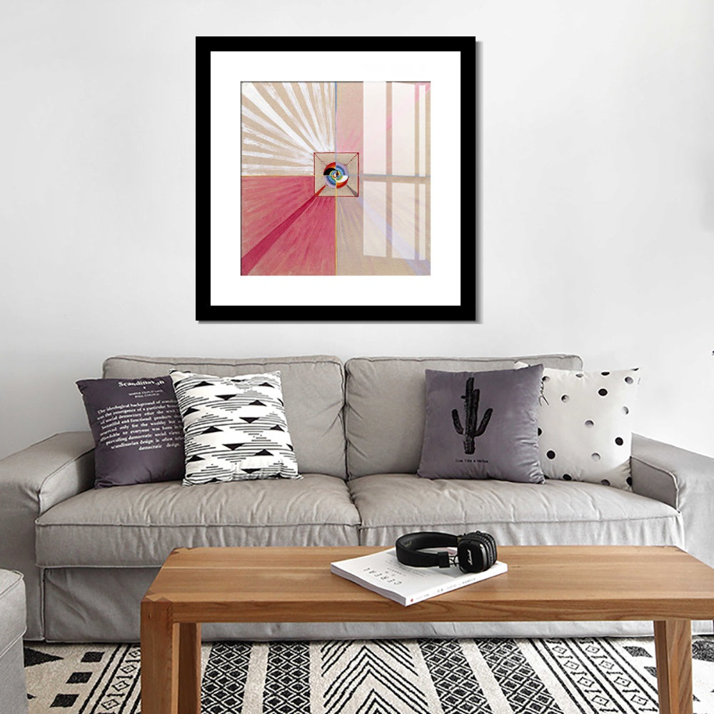INVIN ART Framed Canvas Giclee Print Art Series#015 by Hilma Af Klint Wall Art