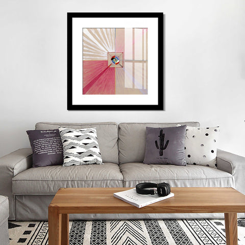 INVIN ART Framed Canvas Giclee Print Art Series#015 by Hilma Af Klint Wall Art Living Room Home Office Decorations