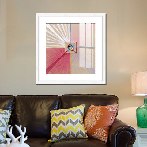 INVIN ART Framed Canvas Giclee Print Art Series#015 by Hilma Af Klint Wall Art Living Room Home Office Decorations