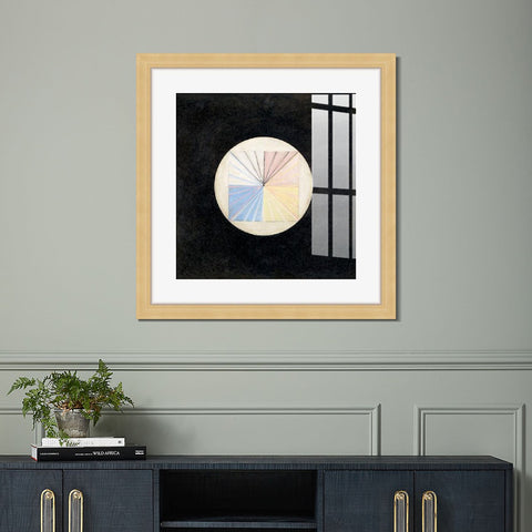 INVIN ART Framed Canvas Giclee Print Art Series#016 by Hilma Af Klint Wall Art Living Room Home Office Decorations