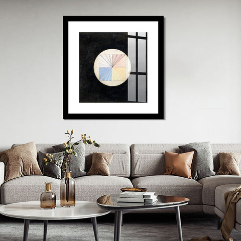 INVIN ART Framed Canvas Giclee Print Art Series#016 by Hilma Af Klint Wall Art Living Room Home Office Decorations