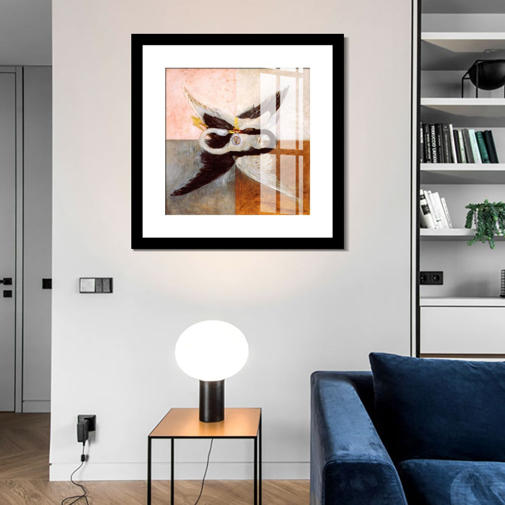 INVIN ART Framed Canvas Giclee Print Art Svanen 1914 Old Master by Hilma Af Klint Wall Art