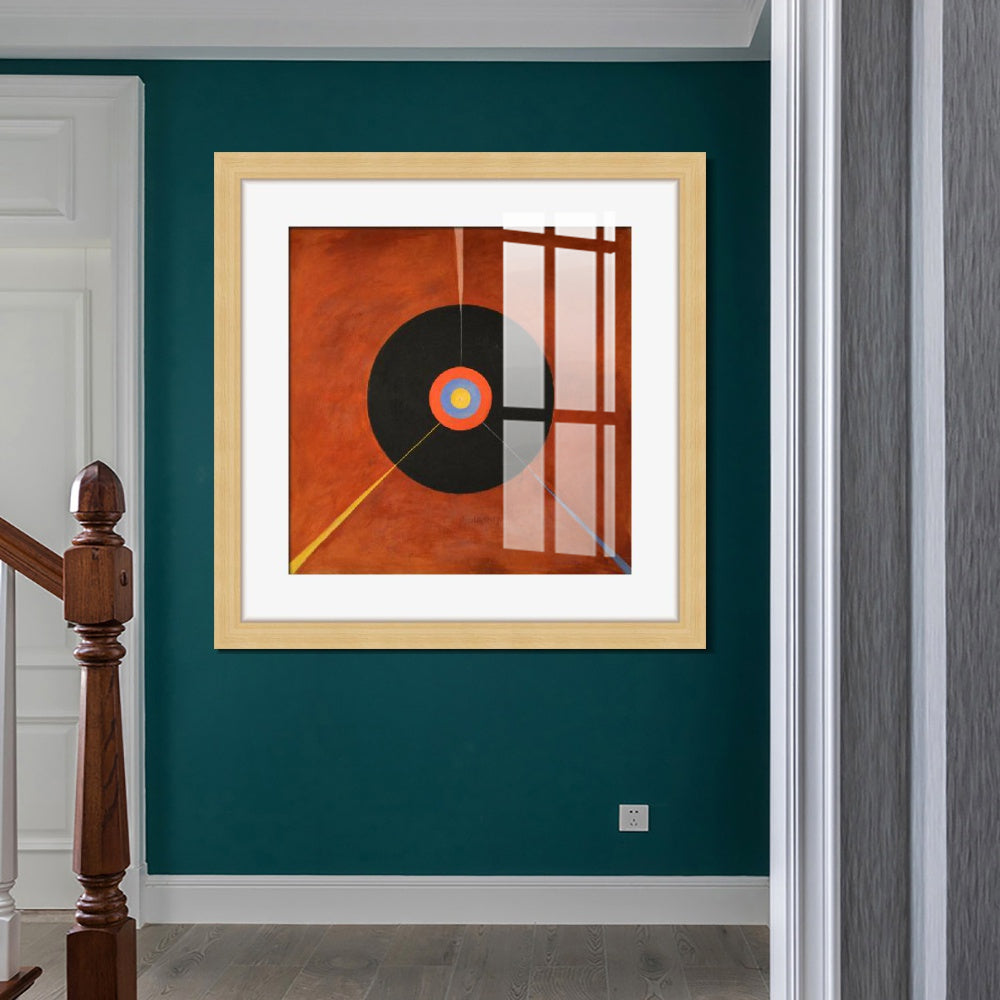 INVIN ART Framed Canvas Giclee Print Art The Swan No.18 by Hilma Af Klint Wall Art